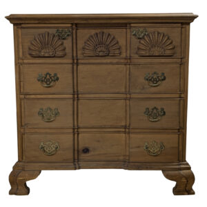 Vintage Georgian Style Blockfront Chest, Solid Pine, 35"H, PA6589