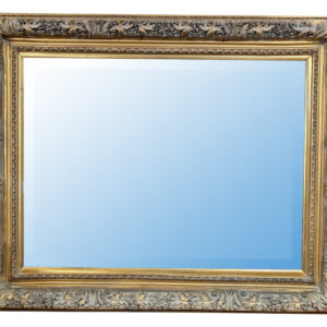 Large Gold Gilt Beveled Mirror, 42.5" x 52", PA6600