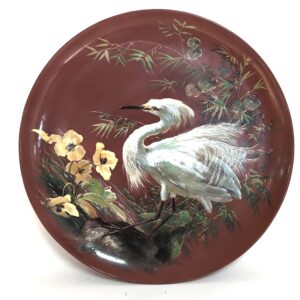 RARE 19thc Minton Hand Painted Charger, 22"W, PA6640