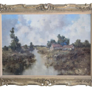 Lovely Framed Large Oil on Canvas Landscape, Erich Griese, 35"x47", PA6628CW