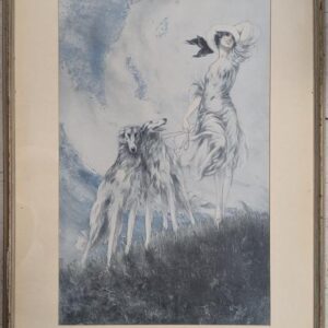 Vintage Framed Icart Lithograph "Joy of Life", 31x22, PA6634MS