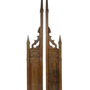 Early 19th Century Pair of Gothic Revival Architectural Pieces, Oak, 109"H, PA6649CG
