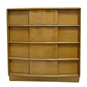 Heywood Wakefield Mid Century 4 Drawer "Sculptura" Dresser, Birch, 39"H, PA6717MD