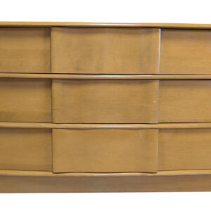 Heywood Wakefield Mid Century 3 Drawer "Sculptura" Dresser, Birch, 30.5"H, PA6718MD