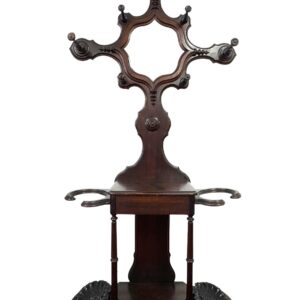 Antique Victorian Hall Stand, Hall Tree, Walnut, 83"H, PA6738MN