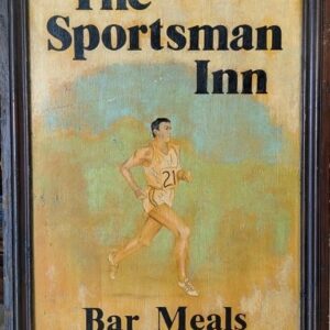 Antique Sportsman Inn Pub Sign, 46"H, PA6709