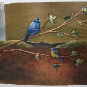 Jon Michael Route Original Bronze "Two Georgia Songbirds", 60.5"W, PA6748SW1750