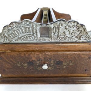 Antique Monitor Cash Drawer, Oak, 8.5"Hx13.25"Wx14"D, PA6808