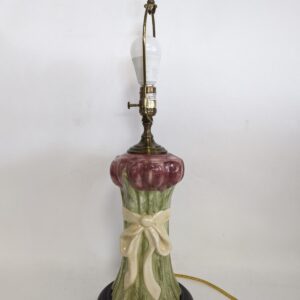 Vintage Wildwood Porcelain Tulip Bouquet Table Lamp, 27"H, PA6774