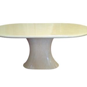 Vintage Enrique Garcel Tessellated Bone Oval Dining Table, 6FT, PA6841