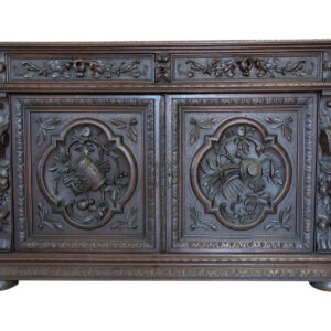 Antique Renaissance Revival Buffet, Hunt Board, Oak, 57"W, PA6857