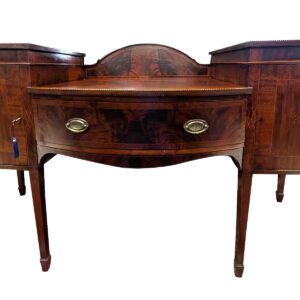Antique Inlaid Marquetry Sideboard, Cellarette, Mahogany, Circa 1890's, 71.5"W, PA6859