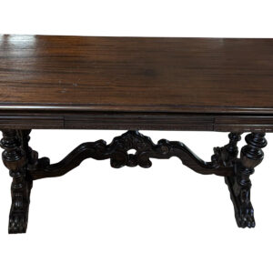 Antique Jacobean Style Expanding Library Table, Mahogany, 30"H, PA6869