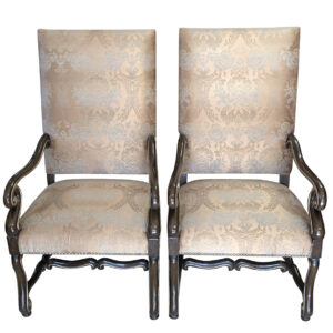 Pair of Marge Carson "San Marino" Armchairs, 48"H, PA6872