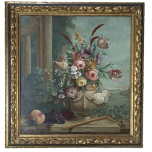Willem Van Leen?, Floral Still Life, Oil On Canvas, 32.75x30.5, PA6904CM