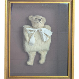 Vintage Mohair Teddy Bear Muff Shadow Box, 22.5"H, PA6927CC