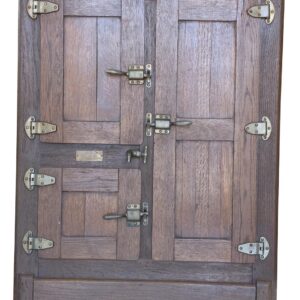Early 20th Century “Cavalier” Oak Ice Box Refrigerator Cabinet, 69.5"H, PA6938FC