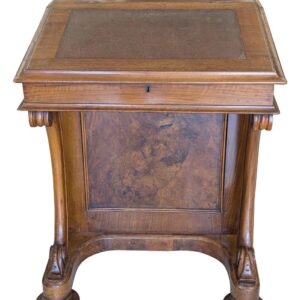 Antique Victorian Davenport Desk, 7 Drawers, Burl Walnut, 31"H, PA6936FC