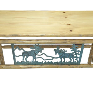John B. Mortensen Western Console/Sofa Table, Moose, 59.5"W, PA6954JE