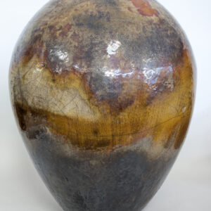 Monumental Contemporary Studio Pottery Vessel, Raku-Fired, 24.5"H, PA6968JE